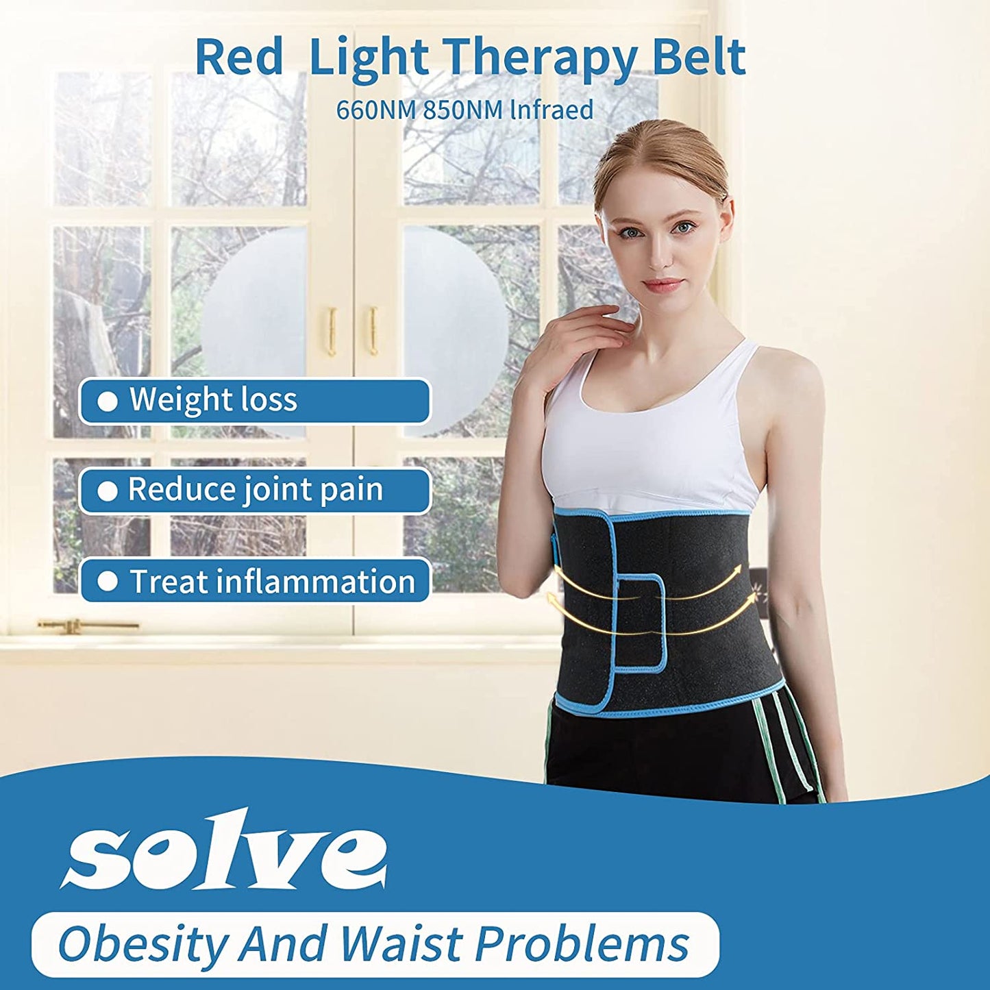 Infrared LED Light Therapy Belt 850nm 660nm